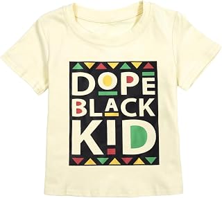 Kids Black History Month Shirts Boys Grils Juneteenth Shirt Funny Black History T Shirt Summer Short Sleeve Tops