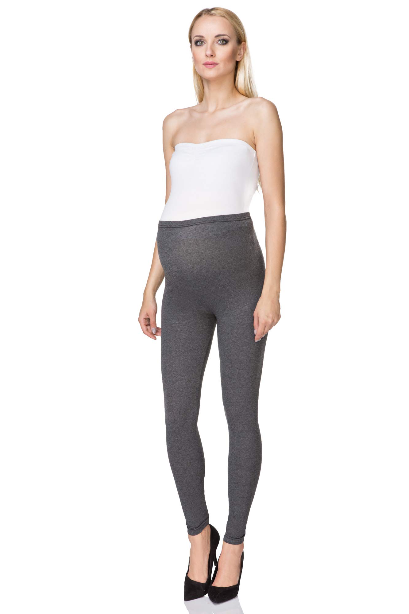 SOFTSAIL Maternity Leggings Pregnancy Pants Cotton Pants with Belly Support Over