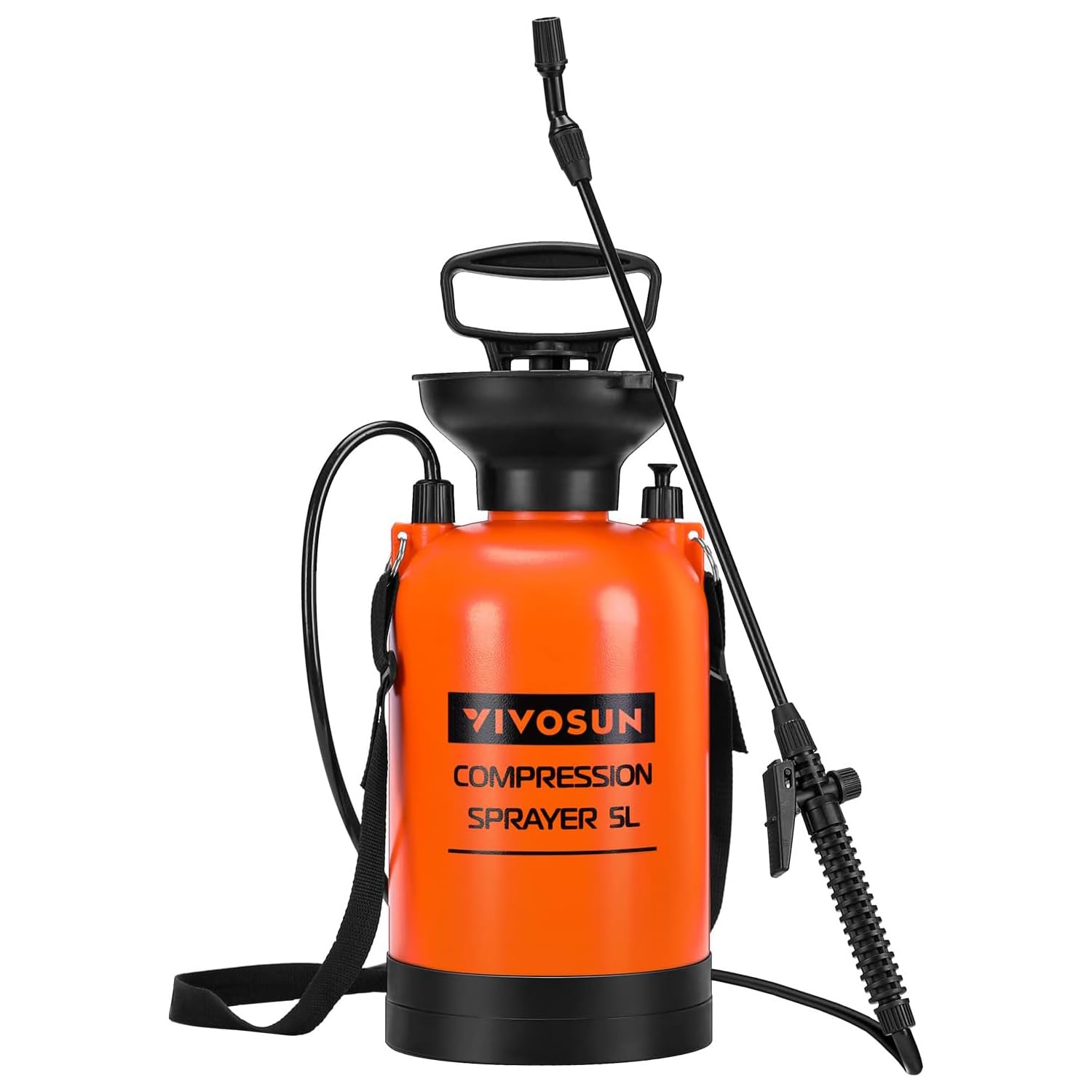 VIVOSUN 1.35-Gallon Pump Pressure Sprayer | Lawn & Garden Water Sprayer with Adj