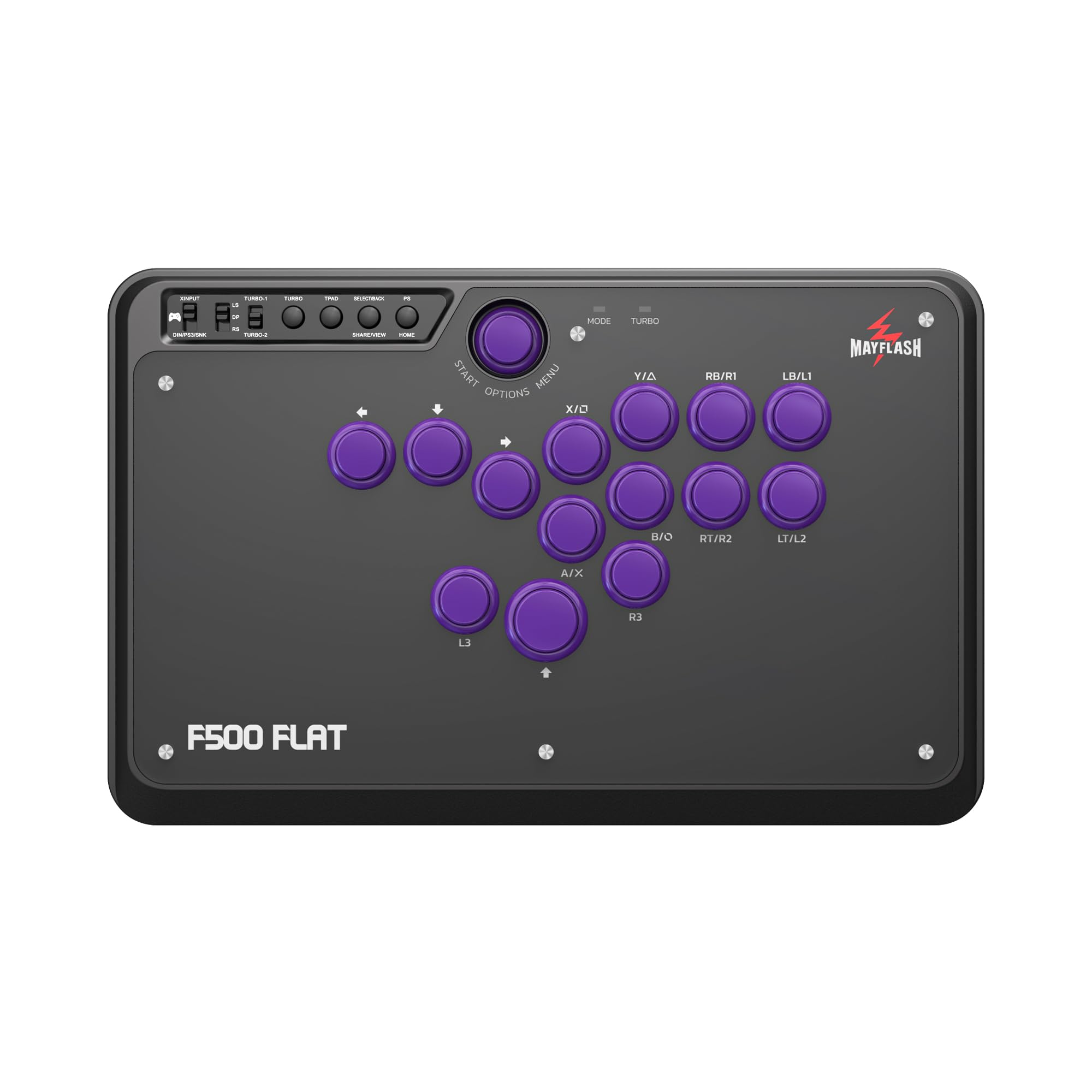 MAYFLASH F500 FLAT Fight Stick All Button Arcade Controller for PS4, PC, Xbox Se