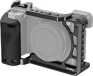 SmallRig Cage with Silicone Handgrip & Cold Shoe for Sony a6100, a6300, a6400-3164
