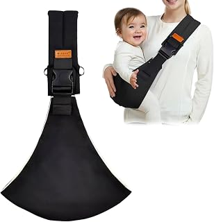 HhBdy Baby Carrier, Toddler Carrier Ergonomic Baby Sling Adjustable, Toddler Sling Safe and Convenient 3 Carrying Positions for Newborn to 6-36 Months (Black)