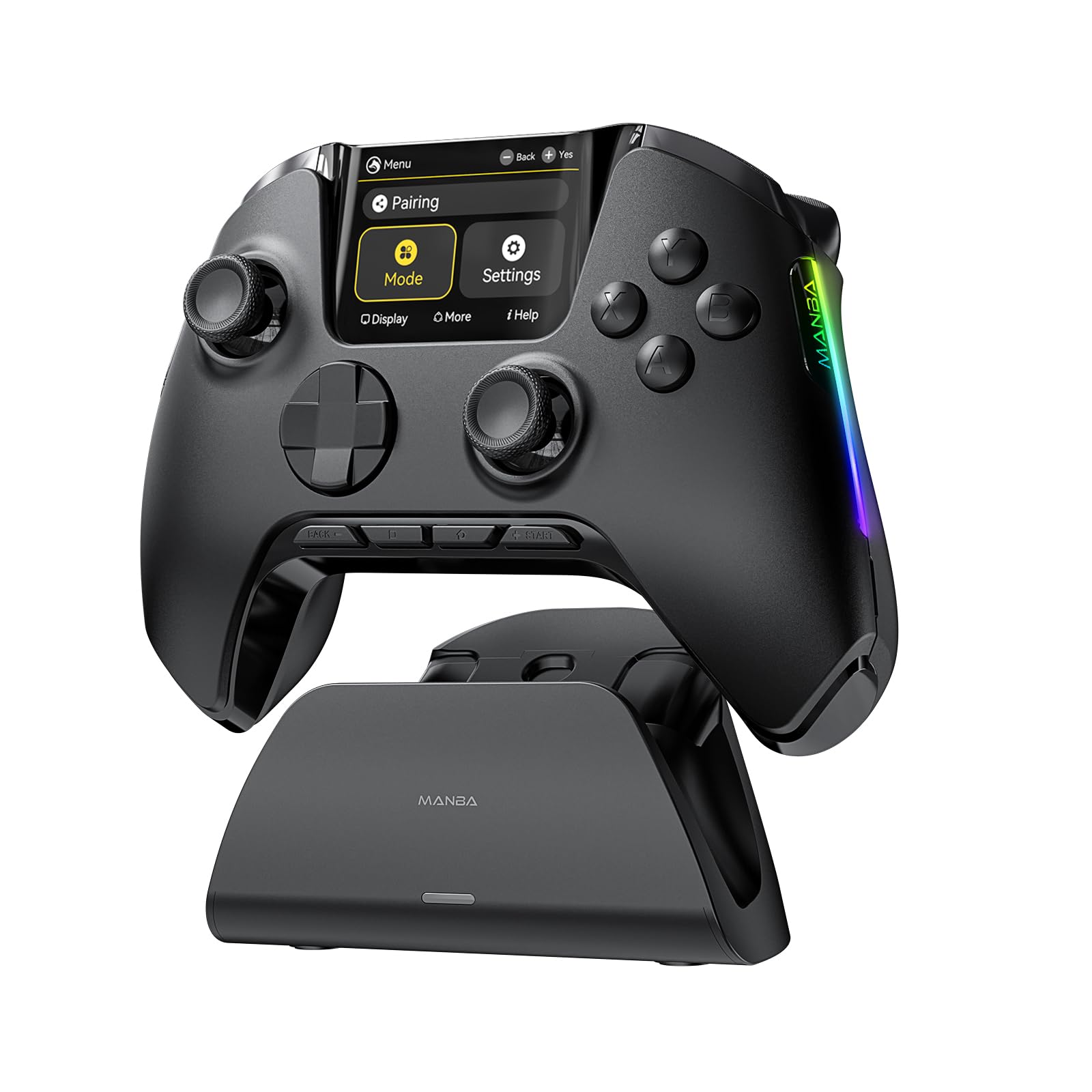 ManbaOne Interactive Screen Wireless Gaming Controller (Black) | for PC/Switch1/