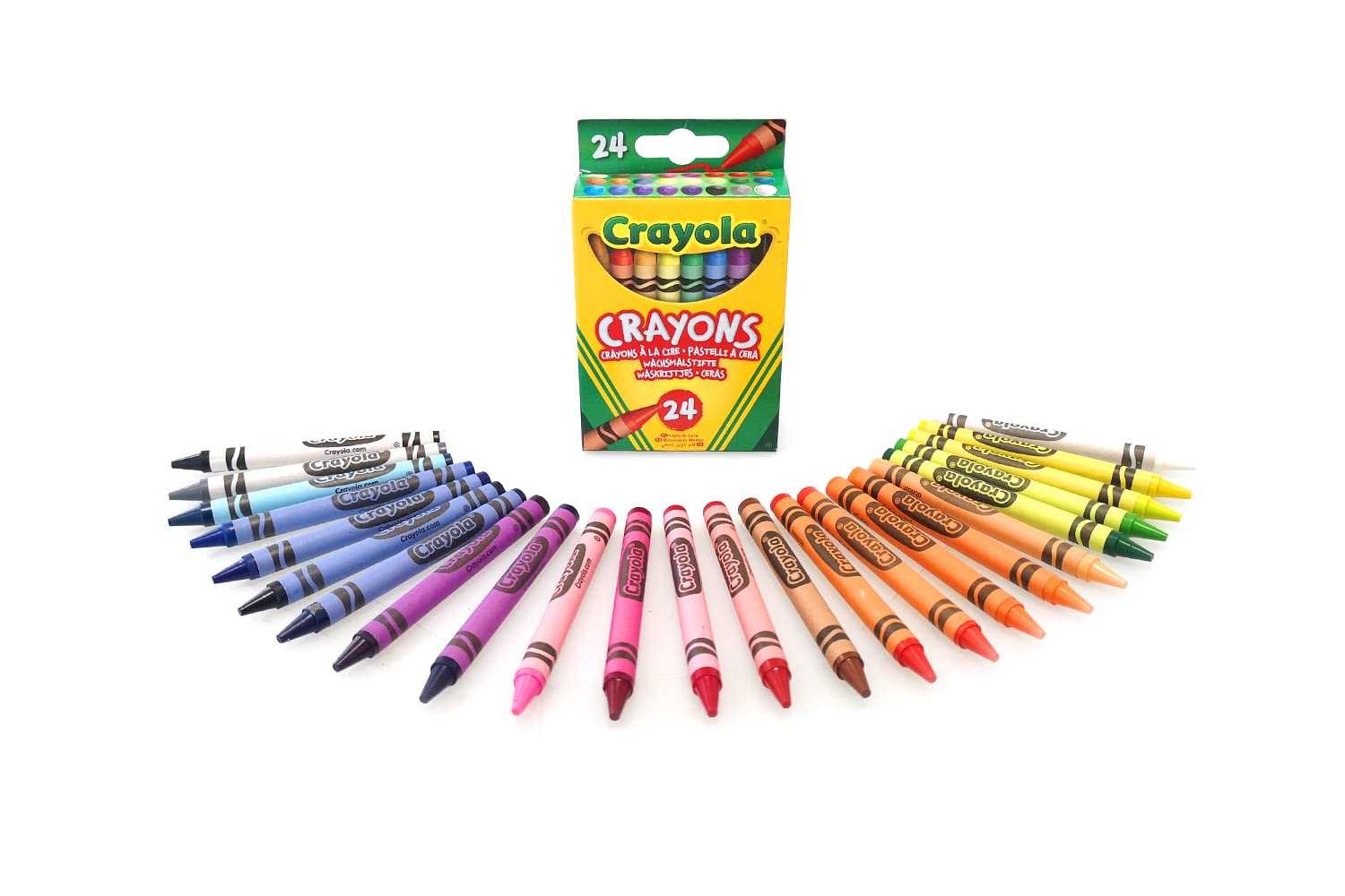 CRAYOLA Crayons, 24 Count Colouring Supplies, Classic Colours, 3+ | 24 Crayons d