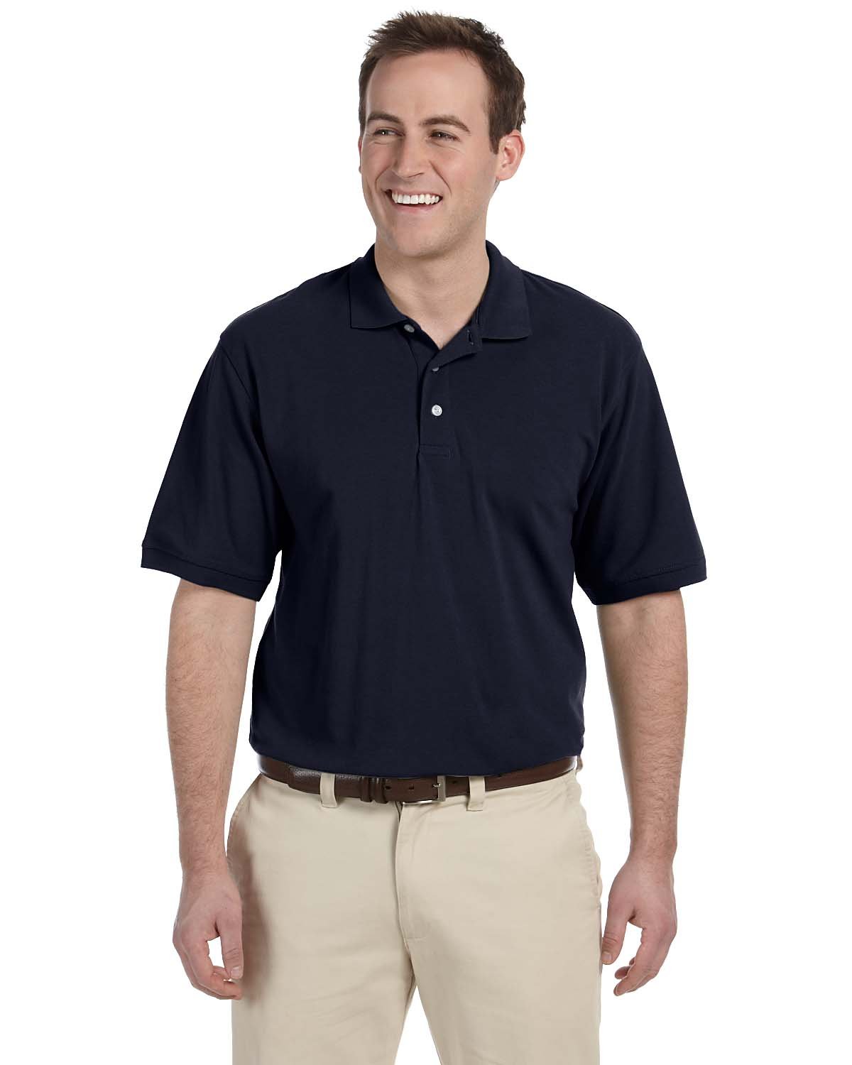 Harriton M265 Easy Blend Polo Navy 6X-Large