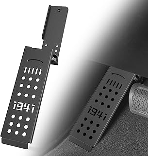 EYOUHZ for JL 4XE &amp; JT Dead Pedal Left Side Driver Side Adjustable Foot Rest Kick Panel Compatible with 2018 2019 2020 2021 2022 2023 2024 2025 2026 Jeep Wrangler JL JLU 4XE &amp; Gladiator JT, Black