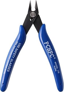nuoshen Wire Cutter, Craft Wire Precision Electrical Cable Cutter | Forged Steel Construction, Rust-Resistant Finish, Precision Flush Cutting, Ideal For Coil Making and Home Diy Jewelry