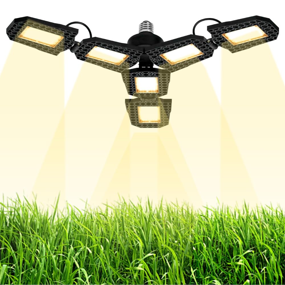 Full Spectrum LED Glow Light, Sunlight, E26/E27, Transformable, 288 LED Plant La