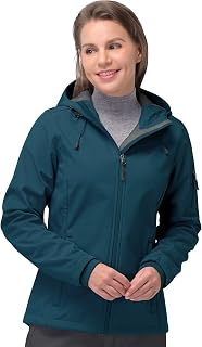 33,000ft Women's softshell jacket, waterproof, breathable, warm, winter jacket, fleece, transition jacket, windproof, with hood