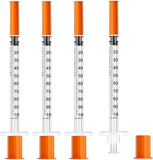 1ml 31G 8mm Syringe with Needle, Individually Wrapped, Pack of 10