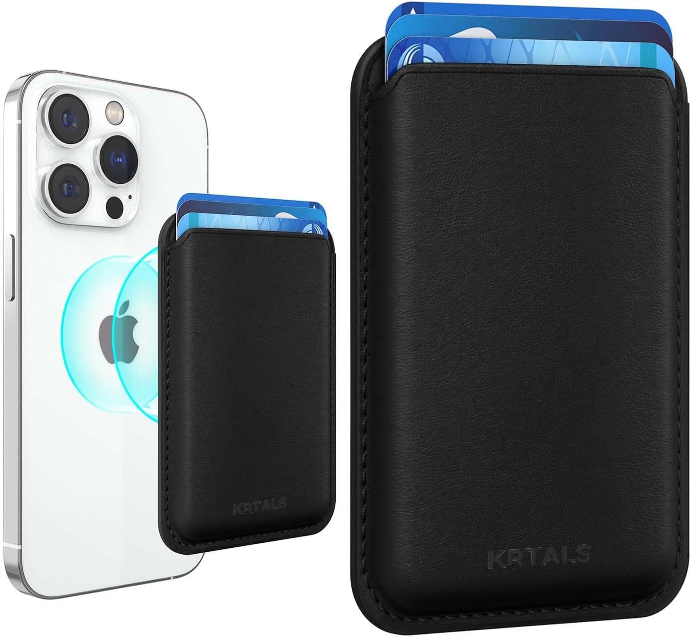 KRTALS Magnetic Wallet Cell Phone Card Holder for Phone Case with Mag-Safe | Str