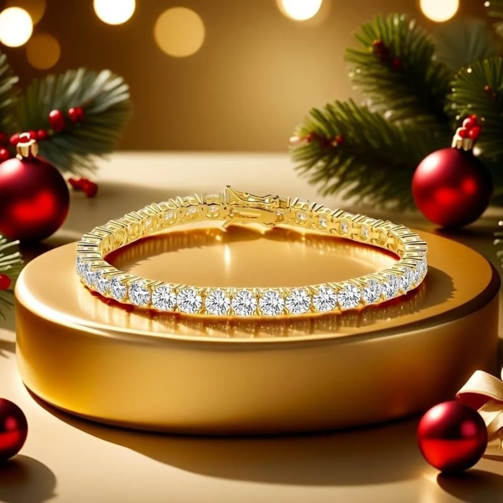 Minimalist Tennis Bracelet Luxury Inspired Dazzling Zircon for Women for Everyda