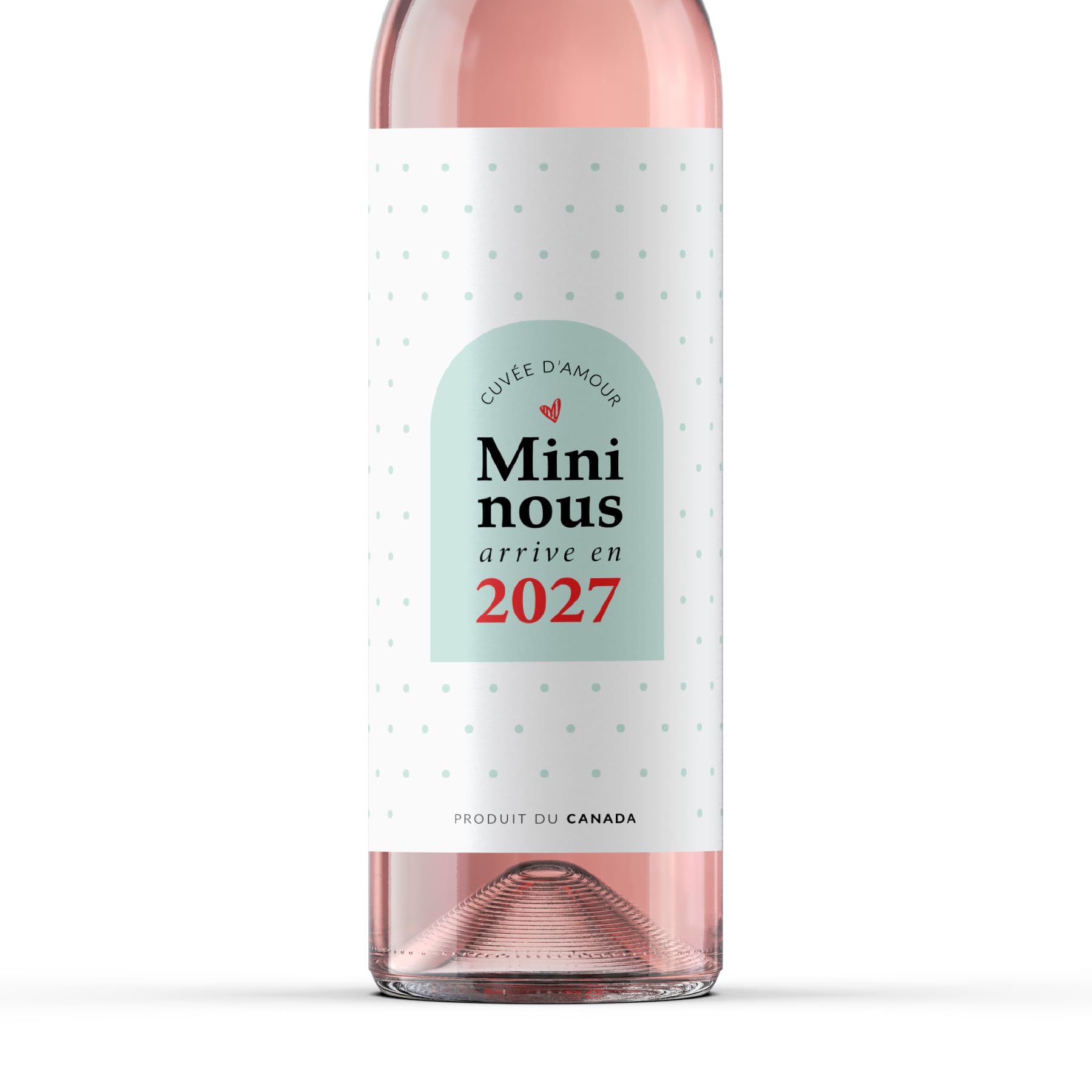 Pregnancy Announcement Wine Labels - Baby Coming Soon Announcement for Partner, 