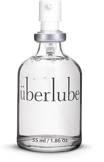 Uberlube Premium Silicone Lube - Unscented and Ultra Smooth (55 ml) | Long Lasting Lube, Vitamin E, Waterproof, Personal Lubricant for Privacy & Toys, Vaginal & Anal Use, OBGYN Recommended