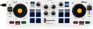 Hercules DJControl Mix – Bluetooth Wireless DJ Controller for Smartphones (iOS and Android) – dJay app – 2 Decks (Renewed)