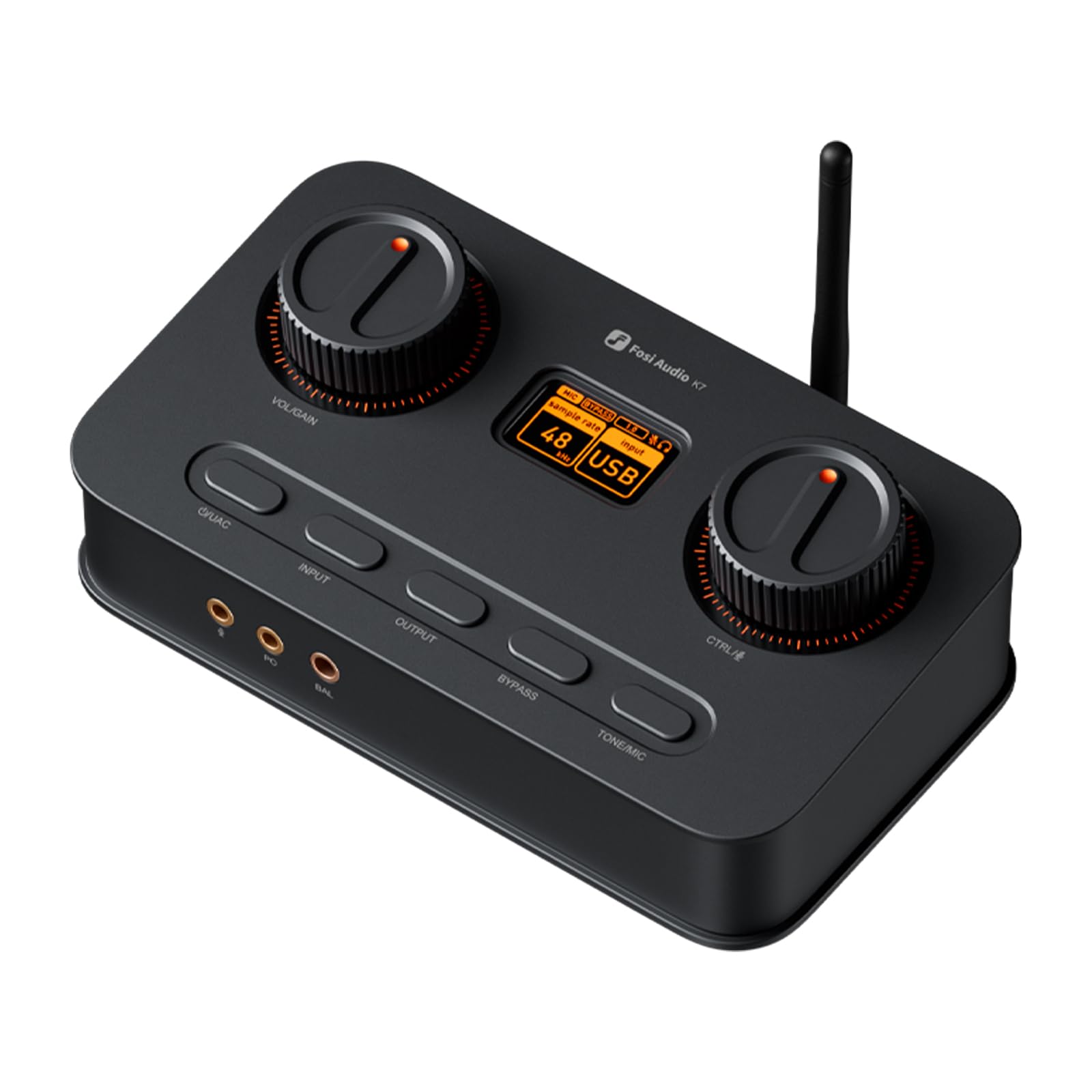 Fosi Audio K7 DAC Headphone Amp, Desktop USB C Digital to Analog Audio Converter