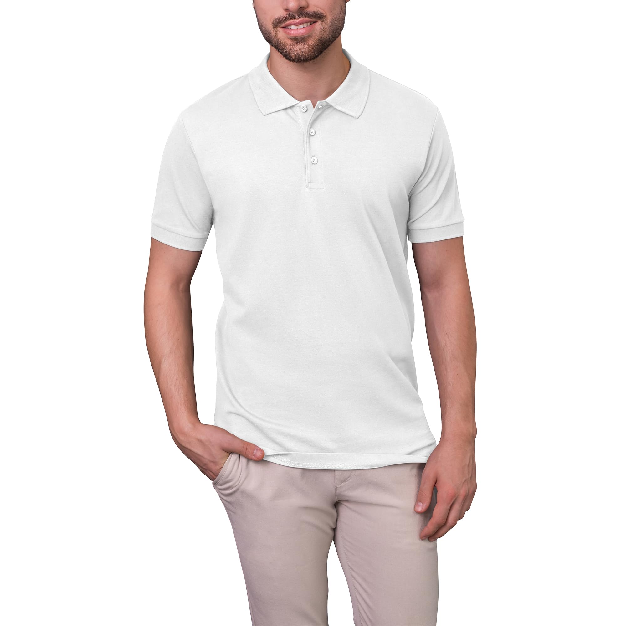 HRM Luxury Stretch M Men's Polo Shirt