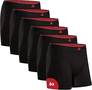 DANISH ENDURANCE Men's Bamboo Boxer Shorts, with or without Fly, Pack of 6 or 10