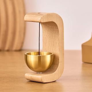 Magnetic Door Chime Bell Home Entry Wooden Hanging Doorbell Decorative Dopamine Entryer Tumblers for Store, Office, Store, Housewarming Gift (Light)