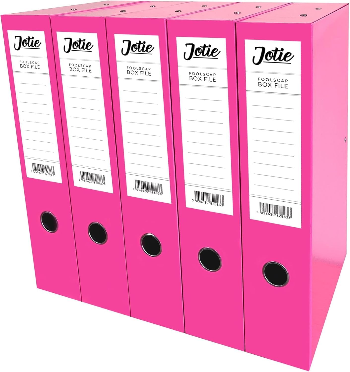 Box File with Lock Spring Ring Pull & Catch Glossy Finish 75mm Spine Ideal Docum