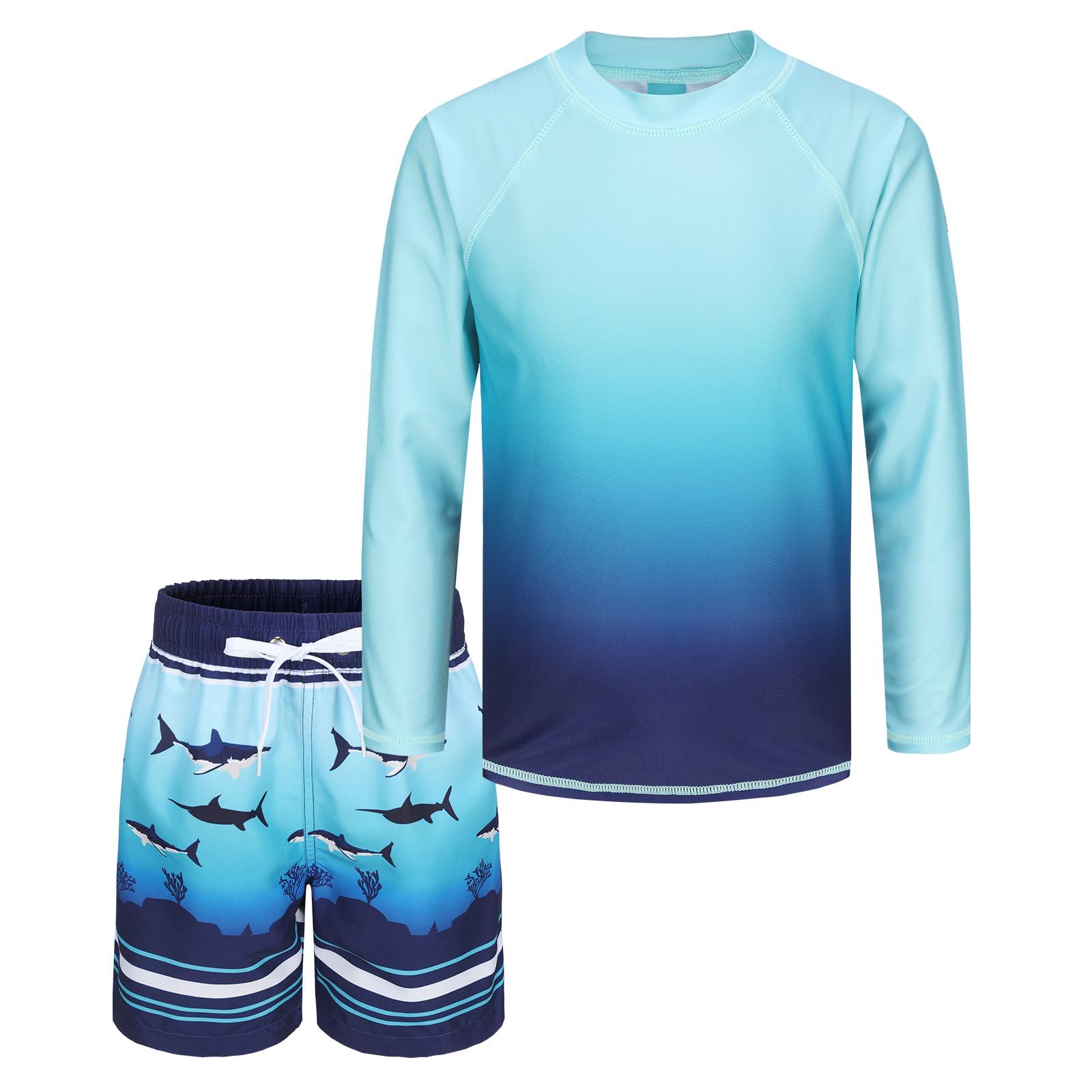 Aisyee UV Swimming Shirt Boys Swimming Shorts Children's Swimsuit 104 164 / 3-16