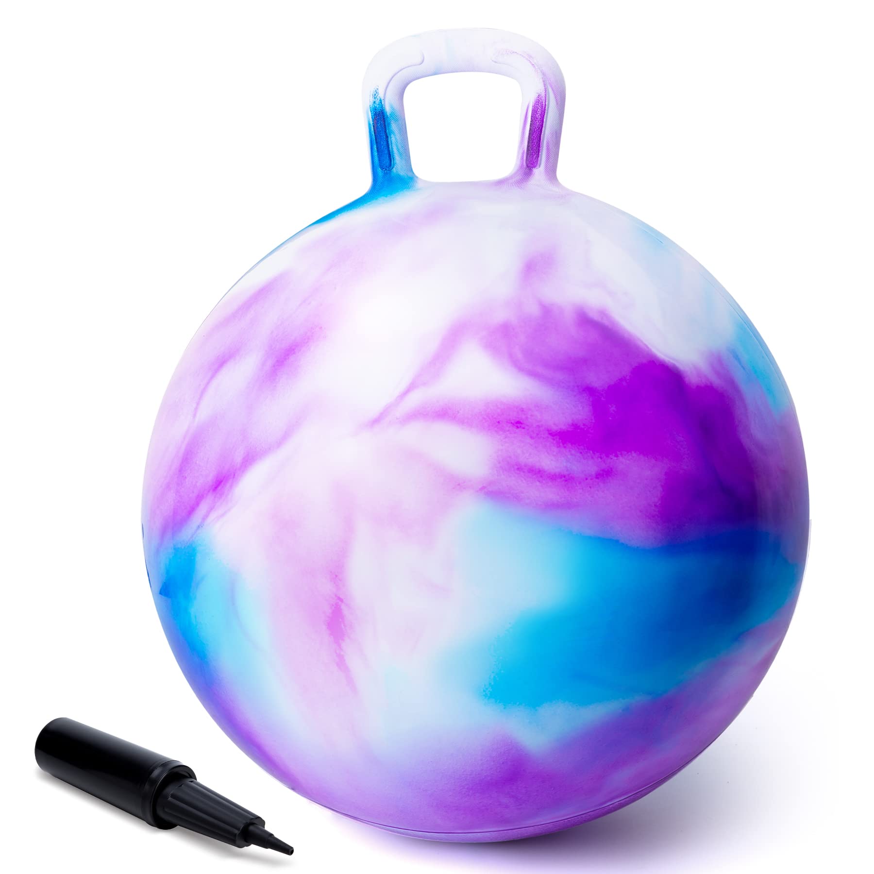 ZOOJOY Hopper Ball, Hopping Toys for Kids, 18inch Bouncy Ball with Handle for Bo