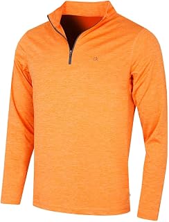 Calvin Klein Men's 2026 Harlem 1/4 Zip Lightweight Technique CK Golf Jersey