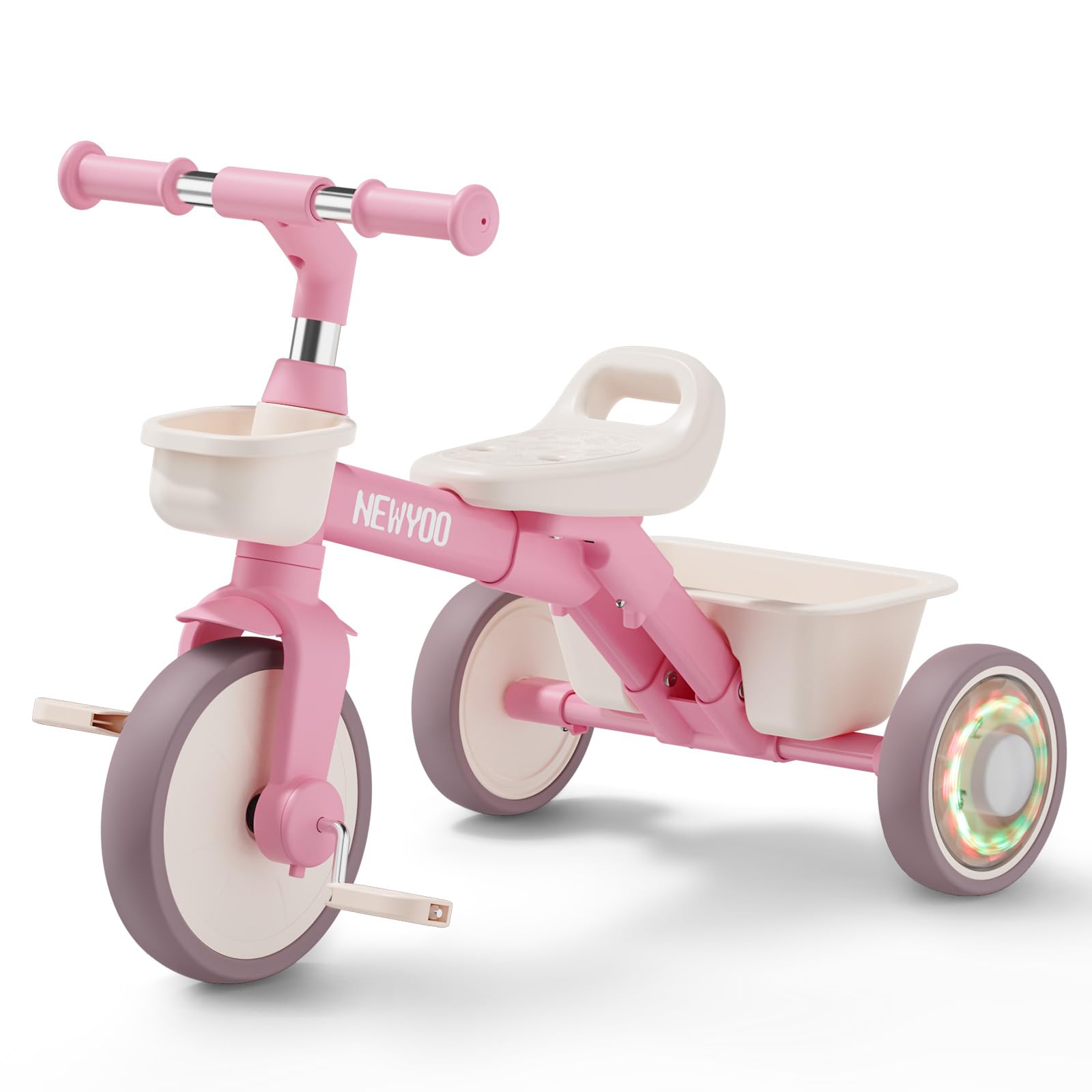 newyoo Tricycle for Toddlers 2-5, Kids Trike, Birthday Gift for Girls | Outdoor 