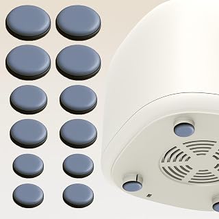 Kitchen Appliance Sliders 12 Pcs Self Adhesive Floor Protector for Table & Chair, Coffee Maker, Furniture - Round, 0.75"-1.57"