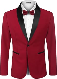 COOFANDY Men's Suit Jacket Slim Fit Casual One Button