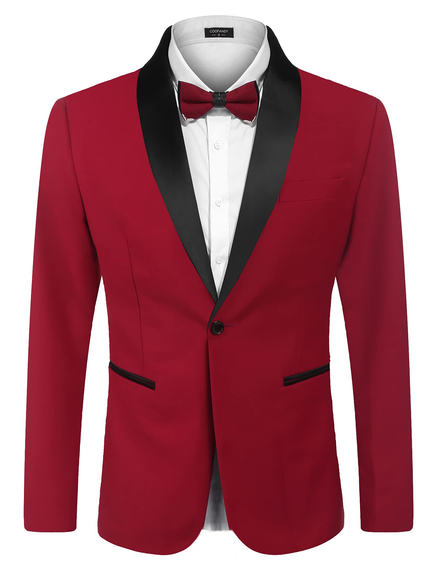 Coofandy Men's One Button Tuxedo Classic Jacket