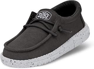 HEYDUDE Wally Youth Slub Canvas MOC Toe ShoesGarçon