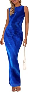 PRETTYGARDEN Wedding Dresses for Women 2025 Summer Spring Floral Bodycon Sleeveless Mesh Maxi Long Dress
