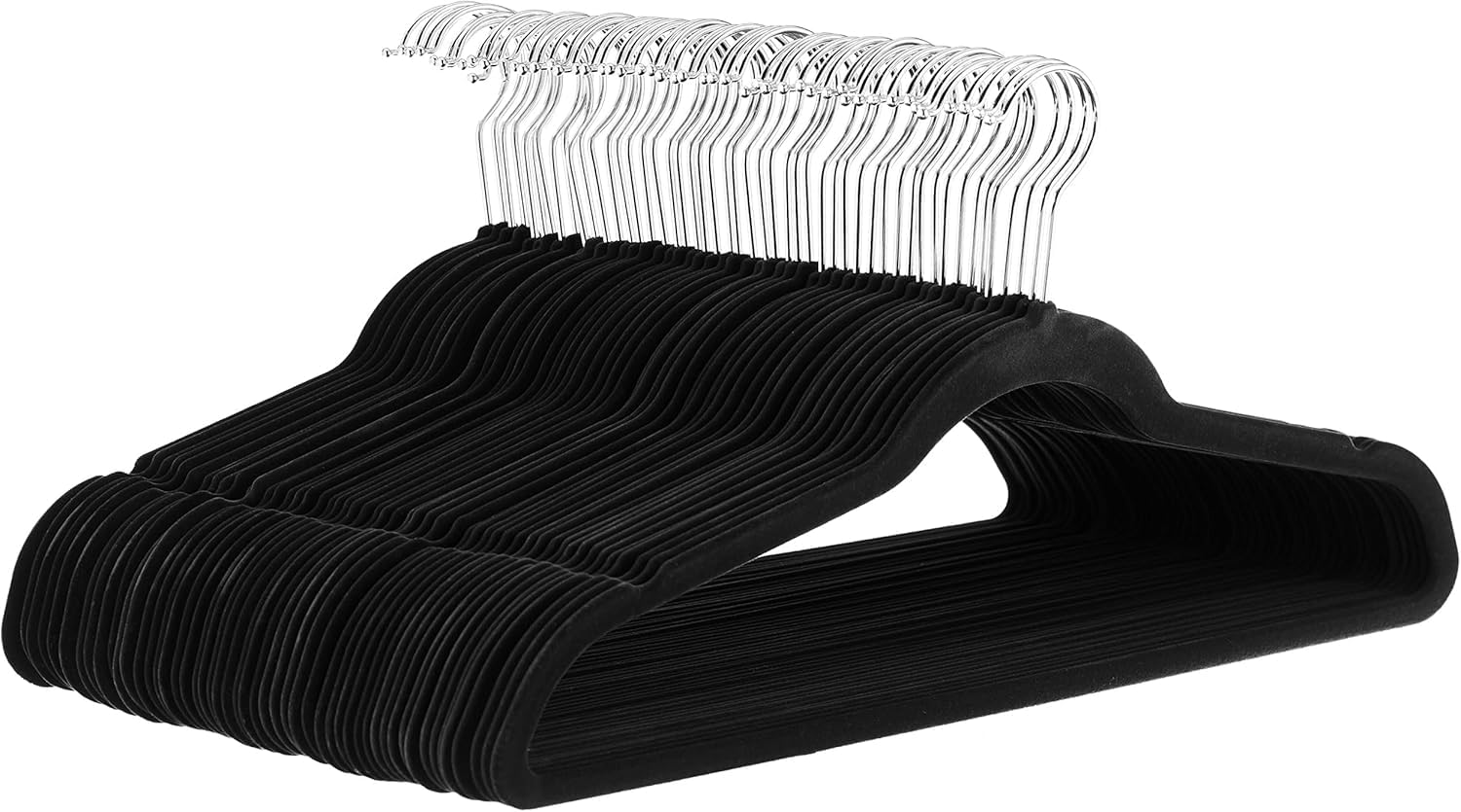 Amazon Basics Slim Velvet Non-Slip Space Saving Suit Clothes Hangers for Closet 