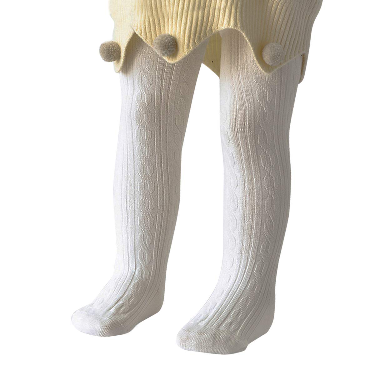 Zando Cable Knit Toddler Tights Baby Seamless Leggings Girls Stockings | Soft Co