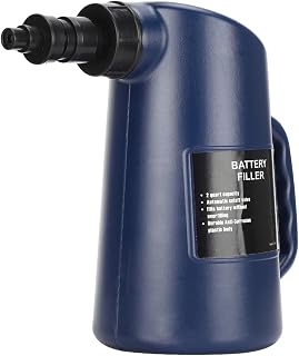 Car Battery Filler 2L Auto Liquid Tool | PE+PP acid-safe jug double-action valve for deep cycle 12.5x19x23cm