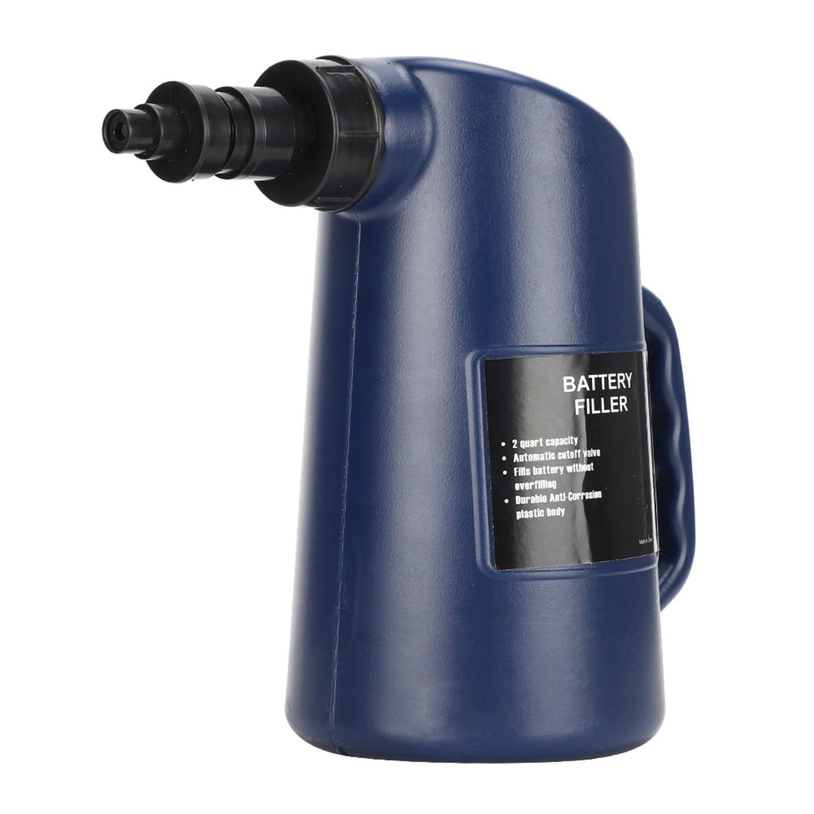 Car Battery Filler 2L Auto Liquid Tool | PE+PP acid-safe jug double-action valve