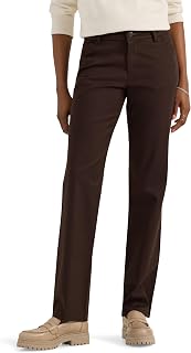 Lee Womens Wrinkle Free Relaxed Fit Straight Leg Pant