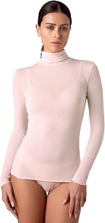 Lovable Modal and Cashmere Long Sleeve Sweater with Mock Neck