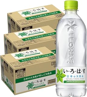 Coca-Cola Irohasu Natural Water, 18.4 fl oz (540 ml) PET x 24 Bottles (3)