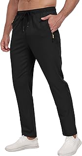 Zoofly Hiking Pants Men Lightweight Breathable Quick Dry Water Resistant Jogging Pants Athletic Pants