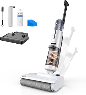 JONR ED12 Lite Wet Cleaning Vacuum Cleaner, Perfect for Apartments and Households, Strong Suction, No Shedding, For Wet & Dry Use, 40s Automatic Cleaning, Self-Propelled & Freestanding, Supports Edge
