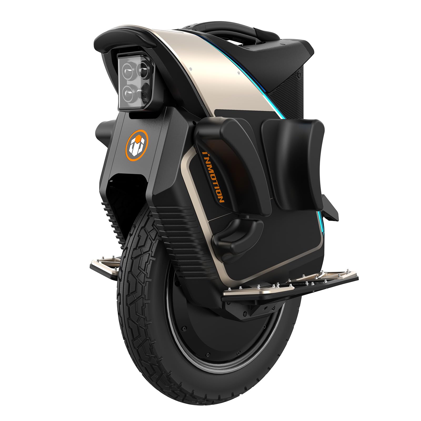 Inmotion V12S Electric Unicycle, 90mm Suspension, 4.3-Inch Touchscreen | UL 2272
