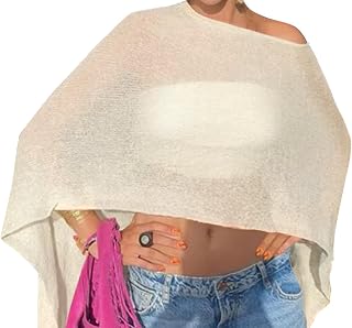 Women Poncho Shawl Top Beach Cover Up 3XS-6XL