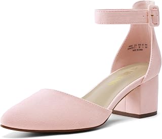 DREAM PAIRS Women's Block Heel Pumps