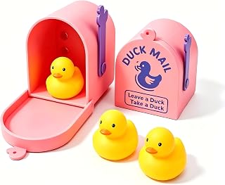 Set of 2 Cruise Duck Mailbox Magnet – Original Leave One, Take One for Cruise Door, Fun Accessory & Travel Gift for Bow to Stern Shop（1 Large + 1 Small） Pink