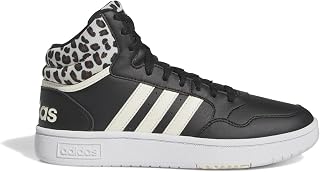 adidas Women's Hoops 3.0 Mid Shoes, Carbon Black/Cloud White/Footwear White, 9 UK