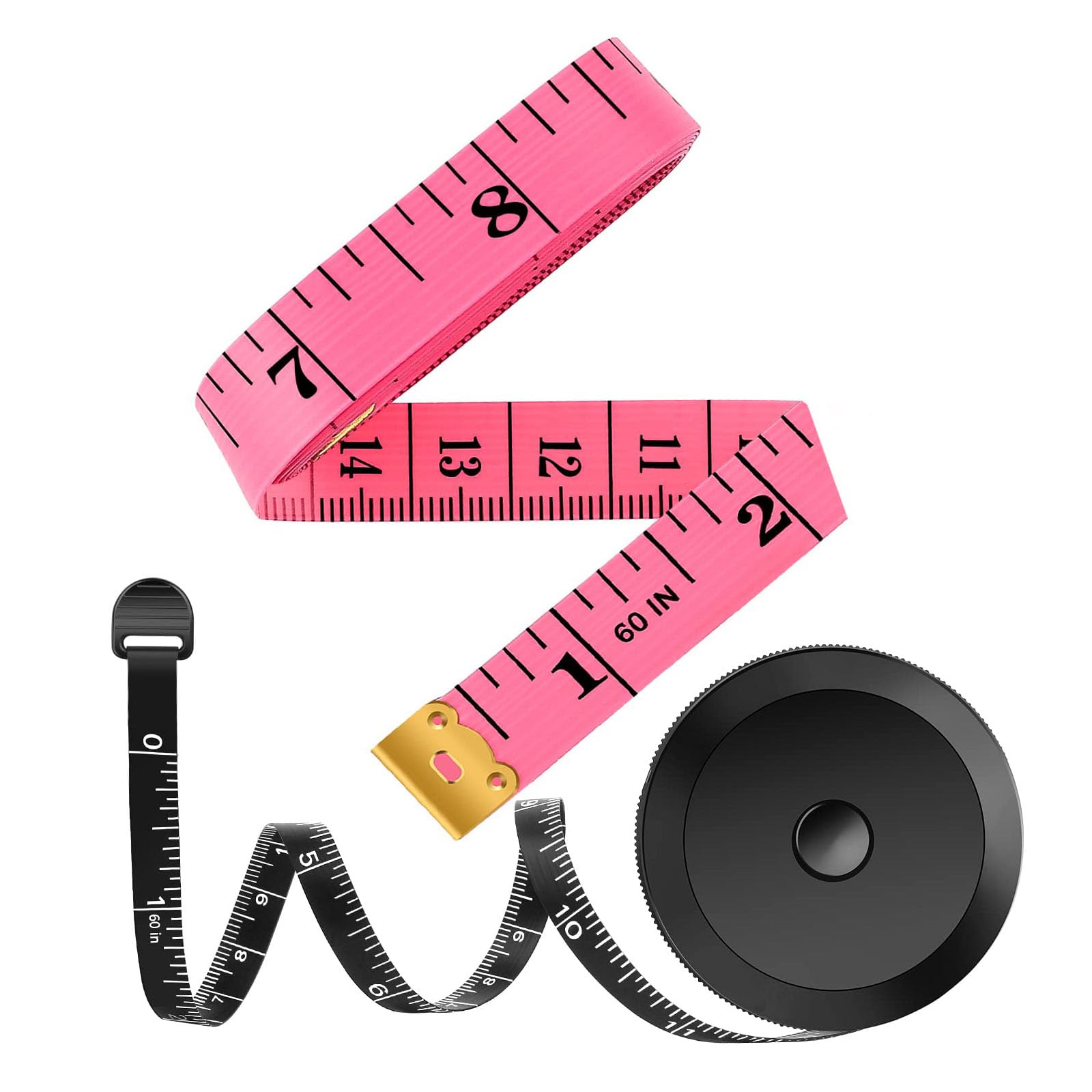 iBayam 2 Pack Tape Measure Measuring Tape for Body Fabric Sewing 60"/150cm | Sof