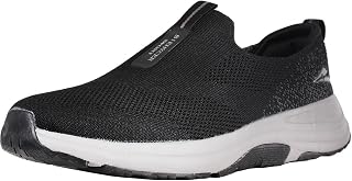 Slip on Casual Sports Shoes Men Comfortable Walking Shoes Gymnastics Running Fitness Sneakers Black Grey UK 6-12