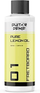 Guitar Genie - Lemon Oil - Guitar Fretboard Oil - Removes Dirt, Grease Build Up from Instrument - Conditions to Resist Dryness - 100ml